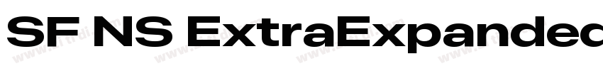 SF NS ExtraExpanded字体转换